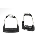 Freejump Stirrups AirS Black 0-30 Flat Platform & Oriented Eye