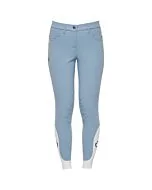 Cavalleria Toscana Logo Grip Breeches Girl Light Blue