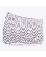 Cavalleria Toscana Quilted Wave Jersey Saddle Pad Light Grey