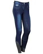 Harry's Horse Rijbroek Denim Greyton Full grip