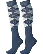 Harry's Horse Kousen Ruit Argyle Blauw