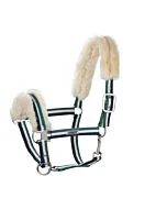 Eskadron Halster met Lamsvel Midgreen / Wit