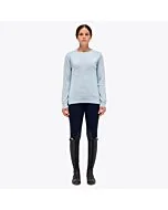 Cavalleria Toscana Jacquard Orbit Merinos Blend Boat Neck Women's Sweater Powder Blue