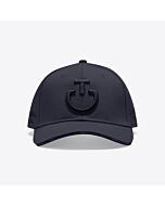 Cavalleria Toscana Baseball Cap with Embroidered Logo Charcoal / Black