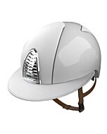 Kep Italia Rijhelm Cromo 2.0 Polish White/Front, Rear and Polo Visor white Leather 