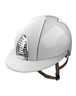 Kep Italia Rijhelm Cromo 2.0 Polish White/Front, Rear and Polo Visor white Leather 