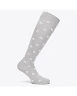 Cavalleria Toscana Mini CT Jacquard Logo Socks - Light Grey