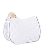 Eskadron Eskadron zadeldek Velvet Crystal Platinum Pure Wit