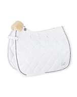 Eskadron Zadeldek Glossy Crystal Platinum Pure Wit