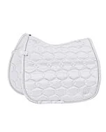 Eskadron Zadeldek Satin Crystal Platinum Wit