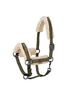 Eskadron Platinum Halster Glossy Faux Fur Martini Olive