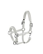 Eskadron Halster Double Pin Crystal Platinum Pearl Grey