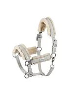 Eskadron Halster Double Pin FauxFur Platinum Pearl Grey