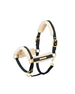 Eskadron Heritage Halster Glossy Doublepin FauxFur Antique Green