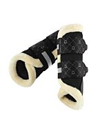 Eskadron Tendon Boots Mesh Faux Fur Platinum Pure Zwart