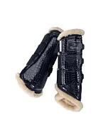 Eskadron Tendon Boots Croco FauxFur Platinum Navy
