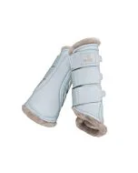Eskadron Platinum Tendon Boots Fauxfur Leather FF Powder Blue
