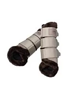 Eskadron Tendon Boots Mesh Faux Fur Platinum Greige