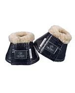 Eskadron Platinum Springschoen Croco Fauxfur Navy