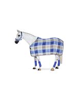 Eskadron Dralon Deken Check Atlantic Blue / Marshmellow / Silver Pearl