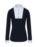 Cavalleria Toscana Dames Wedstrijd Shirt Wing Collar with BIB L/S