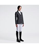 Cavalleria Toscana Dames Wedstrijdjasje Perforated With Buttons -Charcoal