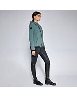 Cavalleria Toscana Women's Perforated Jersey Hooded Softshell Jacket Petroleum