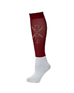 Oxer Socks Slim Foot Burgundy