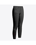 Cavalleria Toscana Girl's Embroidery Jumping Knee Grip Breeches - Black