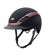 ABUS Pikeur Rijhelm AirLuxe Supreme - Midnight Blue & Rose Gold