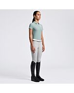 Cavalleria Toscana Girl's Training Jersey Polo S/S - Light Teal Green