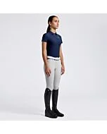 Cavalleria Toscana Girl's Training Jersey Polo S/S - Royal Blue