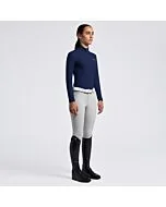 Cavalleria Toscana Girl's Training Jersey Polo L/S - Royal Blue