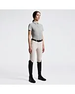 Cavalleria Toscana Dames Jersey Trainings Polo - Korte mouw - Belgian Block