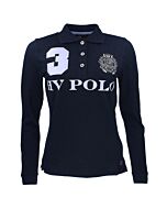 HV Polo Dames Poloshirt Eques Favouritas LS Navy