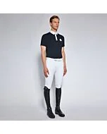 Cavalleria Toscana Men's Competition Polo Shirt Navy