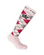 HV Polo Kniekousen Argile Ruit Soft Pink  