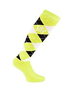 HV Polo Kniekousen Argile Ruit Neon Geel  