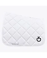 Cavalleria Toscana Dressuur zadeldek met Diamond Quilting - Wit