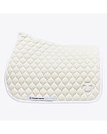 Cavalleria Toscana Jumping Saddle Pad with Circular Quilting - Off White / Wit