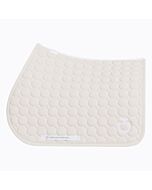 Cavalleria Toscana Jumping Zadeldek in Circular Quilted Jersey - Brich / White