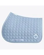 Cavalleria Toscana Jumping zadeldek with Circle Quilted - Blue Fog - PONY