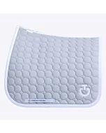 Cavalleria Toscana Jumping zadeldek with Circle Quilting - light grey/white