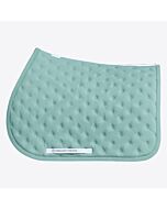 Cavalleria Toscana Jumping Saddle Pad with Quilted Design and Micro Logo - Light Teal Green -Full