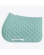 Cavalleria Toscana Jumping Saddle Pad with Quilted Design and Micro Logo - Light Teal Green -Full