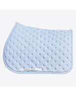 Cavalleria Toscana Jumping Saddle Pad with Quilted Design and Micro Logo - Blue Fog -Full