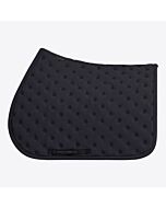 Cavalleria Toscana Jumping Saddle Pad with Quilted Design and Micro Logo - Charcoal-Full