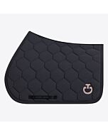 Cavalleria Toscana Quilted Jumping zadeldek in Jersey - Charcoal
