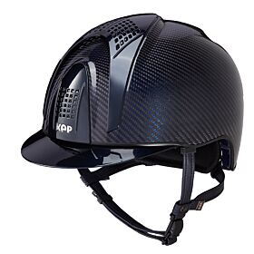 Kep Italia Rijhelm Carbon Helmet E-Light Shine Blue / 3 Metal Blue Inserts