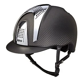 Kep Italia Rijhelm Carbon Helmet E-Light Matt Black / 3 Silver Inserts